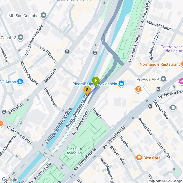Mapa de Acceso Huelén