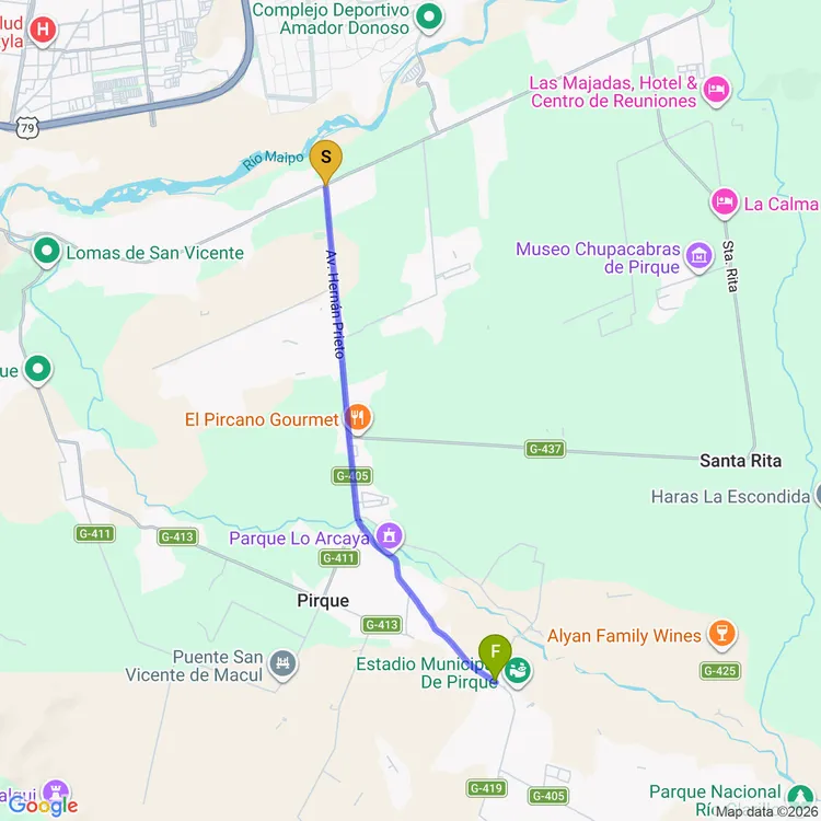 Mapa de Alcalde Hernán Prieto