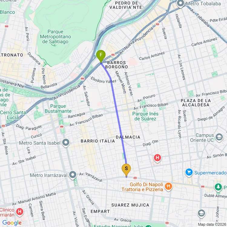 Mapa de Avenida José Miguel Claro