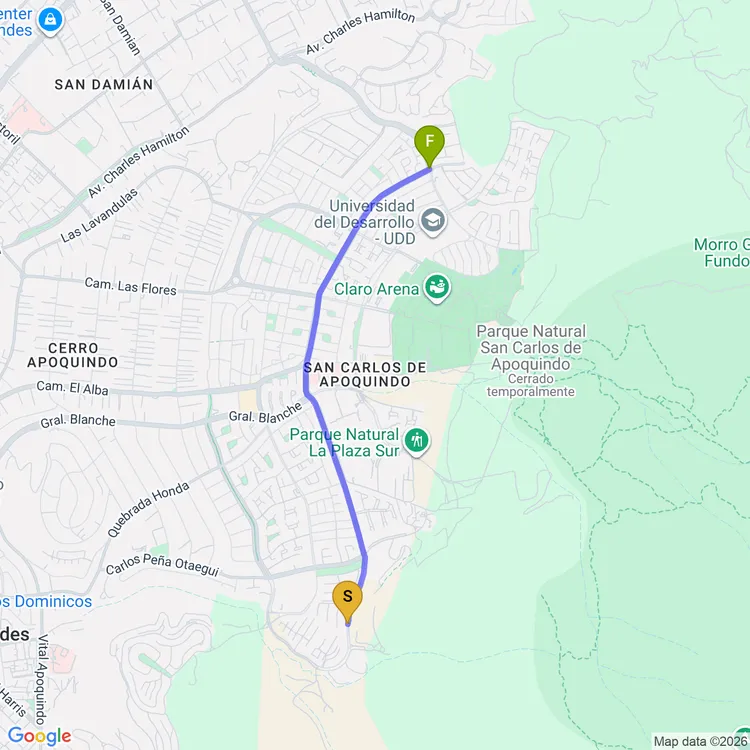 Mapa de Avenida San Carlos de Apoquindo