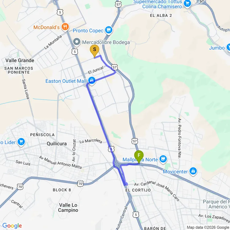 Mapa de B07: Parque Industrial => (M) Los Libertadores