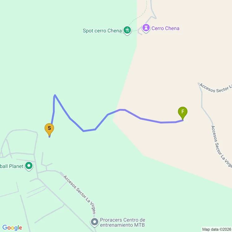Mapa de Cardito Cerro Chena