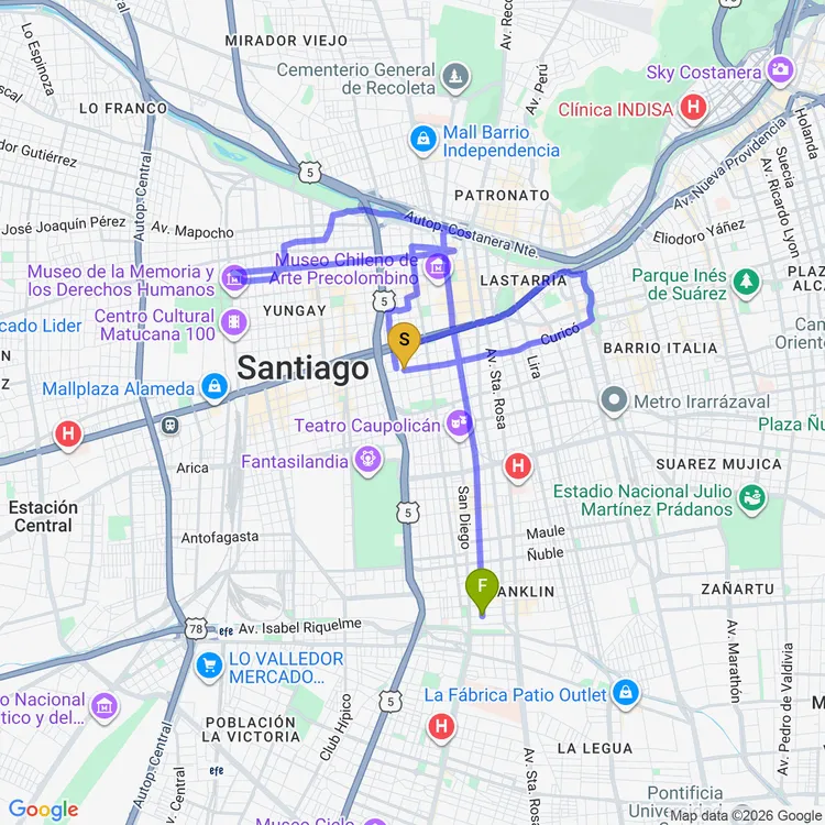 Mapa de Circuito Centenario
