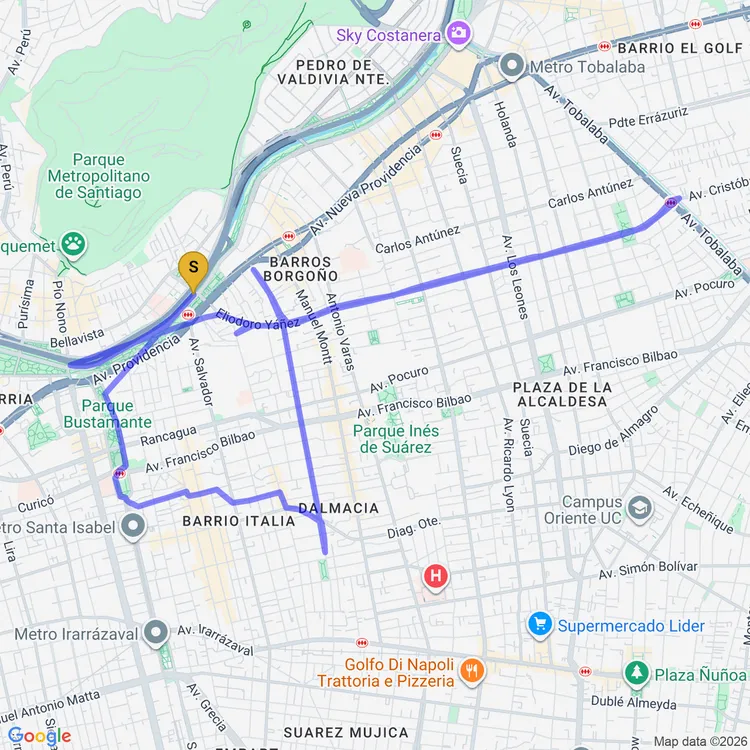 Mapa de Circuito Eliodoro Yáñez