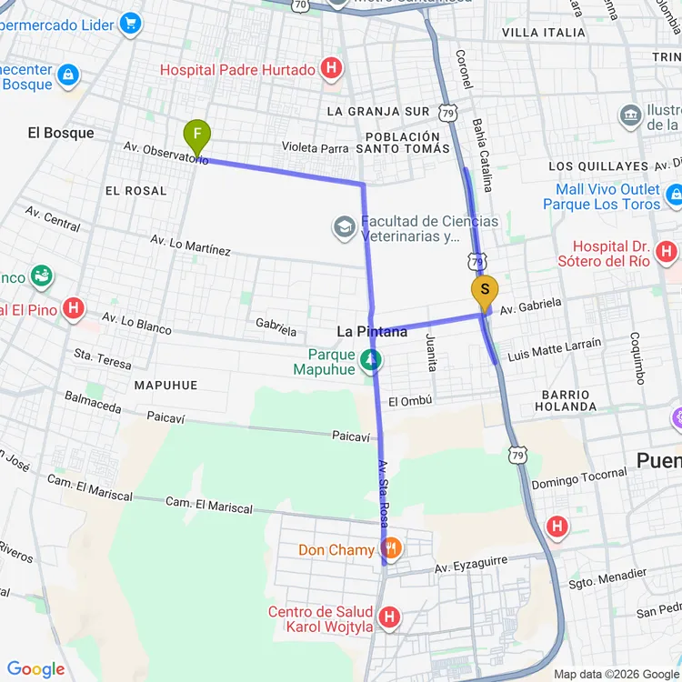 Mapa de Circuito Parque Cortés-Fernández