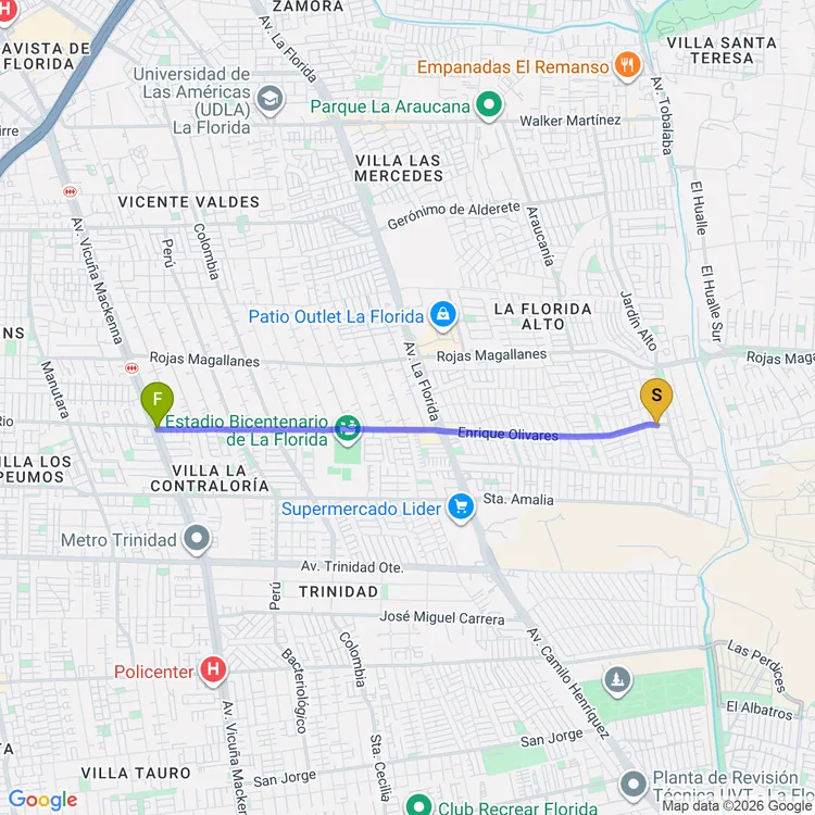 Mapa de Enrique Olivares