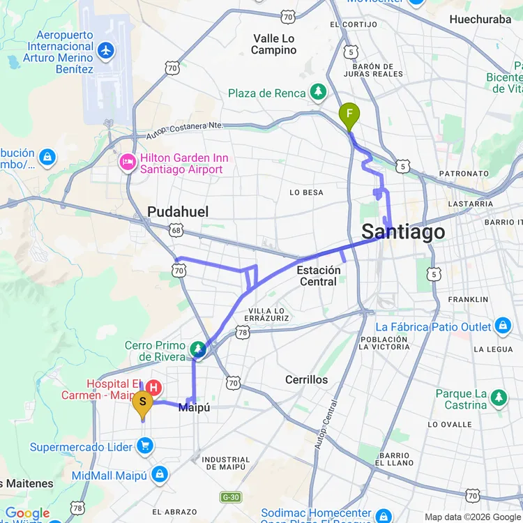 Mapa de Gran Mapocho