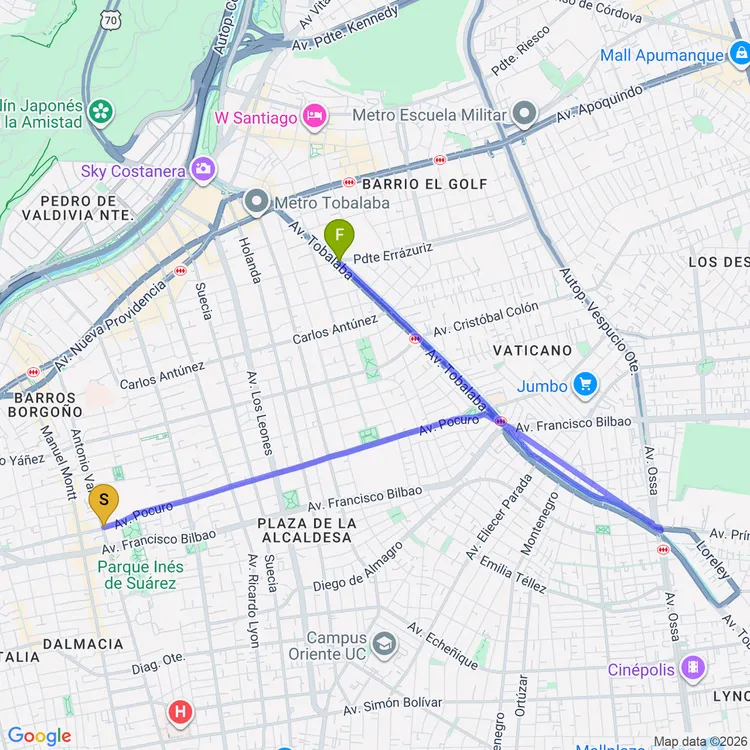 Mapa de Parque Canal San Carlos