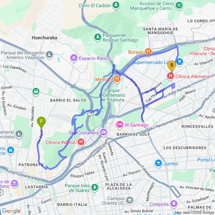 Mapa de San Cristóbal por La Pirámide
