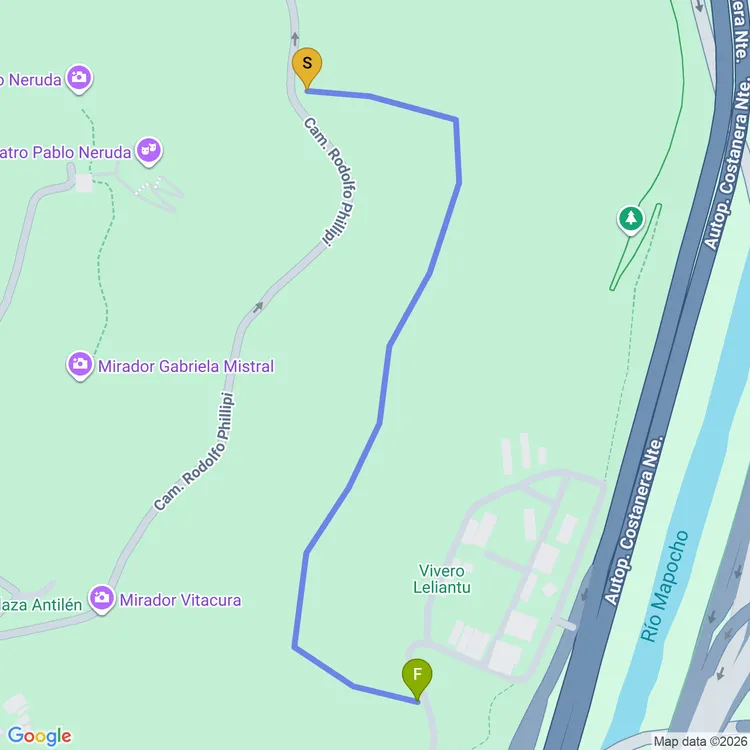 Mapa de Sendero Ciclista Torre 5