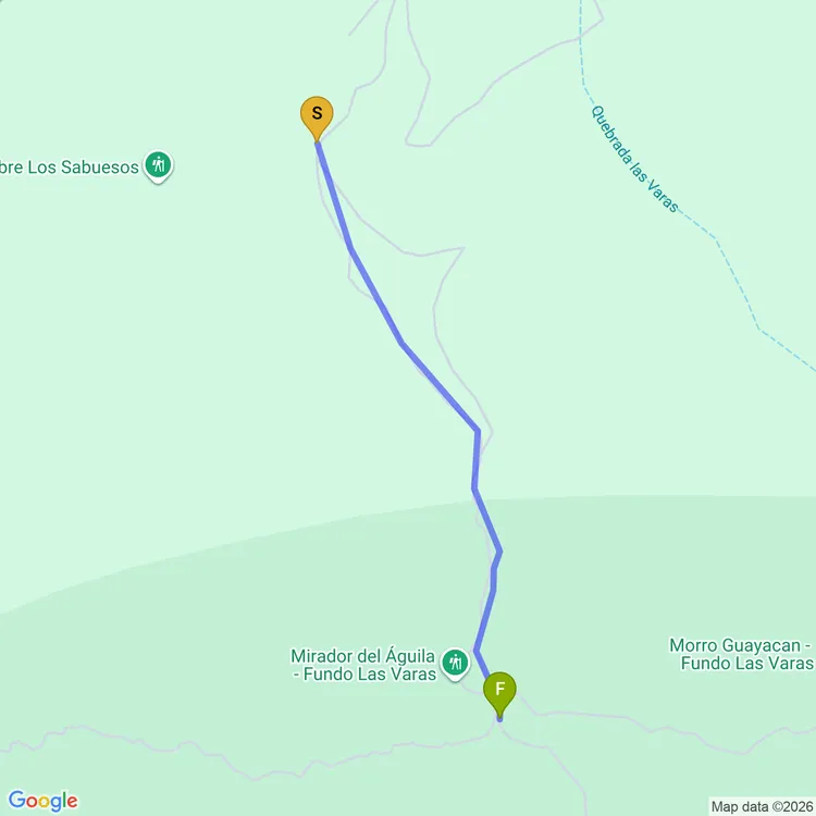 Mapa de Sendero Lejano Oeste