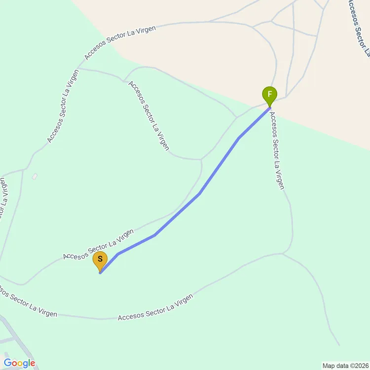 Mapa de sendero Mundo magico (subida)