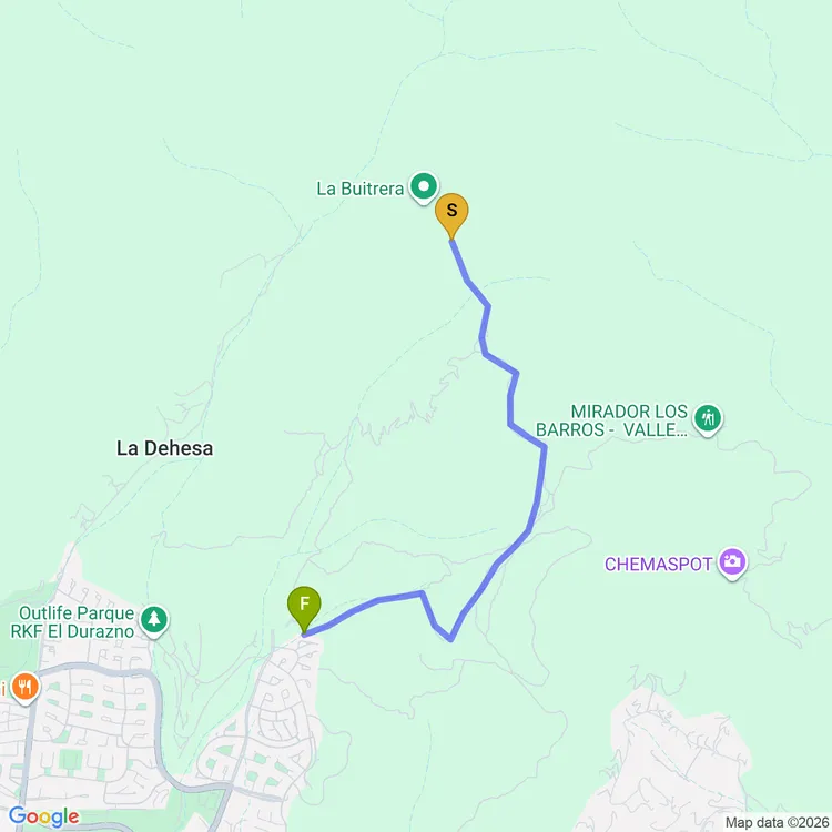 Mapa de Sendero XL